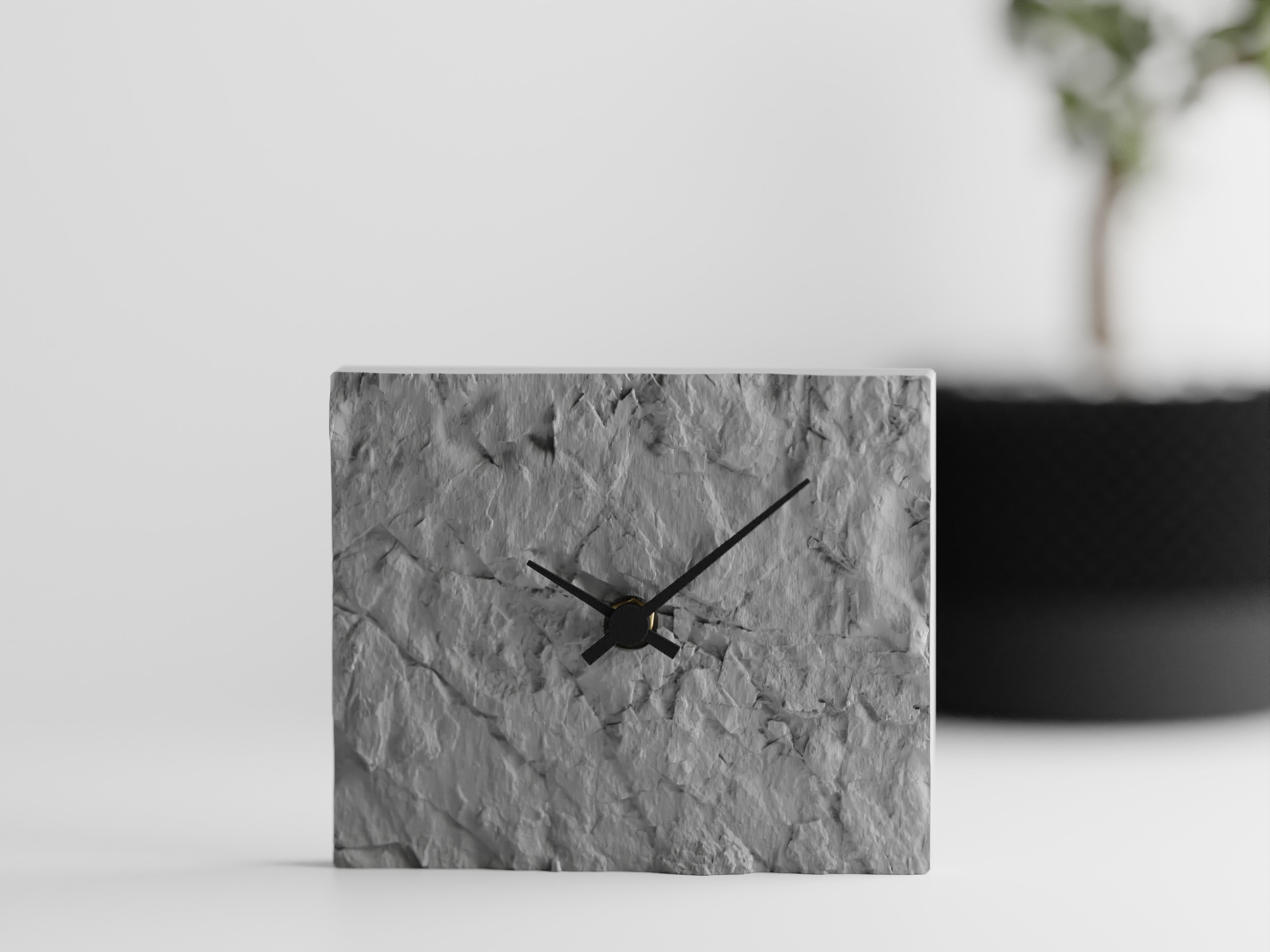 3D Printed Rock Clock