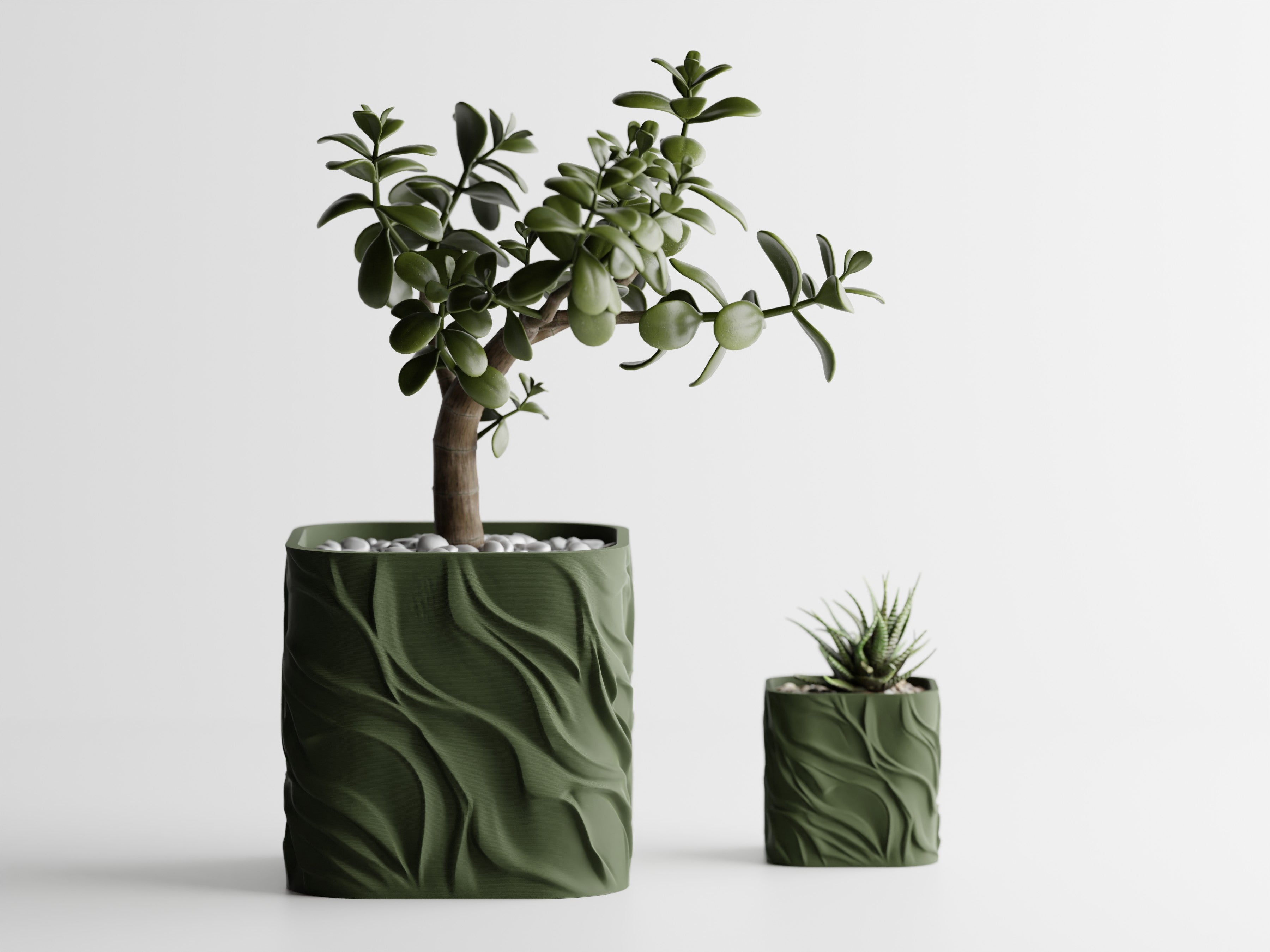 3D Printed Plant Pot Zephyra - Available In 4 Sizes