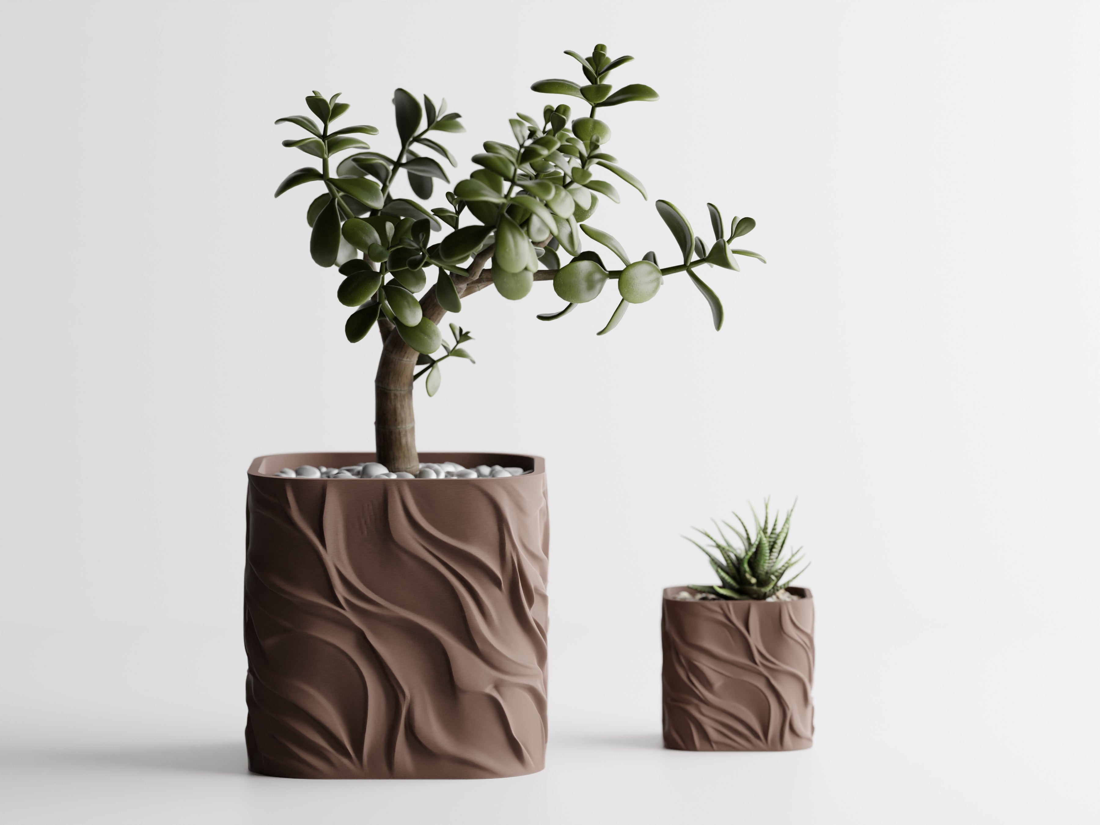 3D Printed Plant Pot Zephyra - Available In 4 Sizes