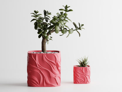 3D Printed Plant Pot Zephyra - Available In 4 Sizes