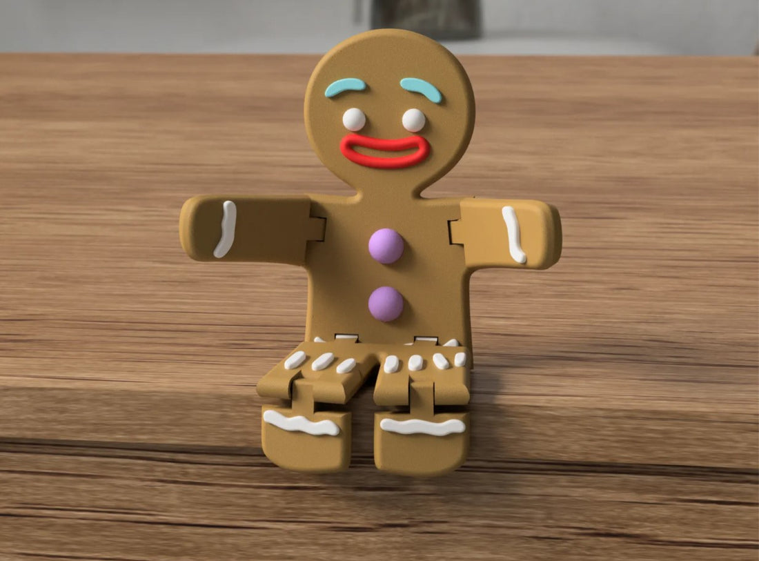 3D Printed Articulatefd Gingerbread Man