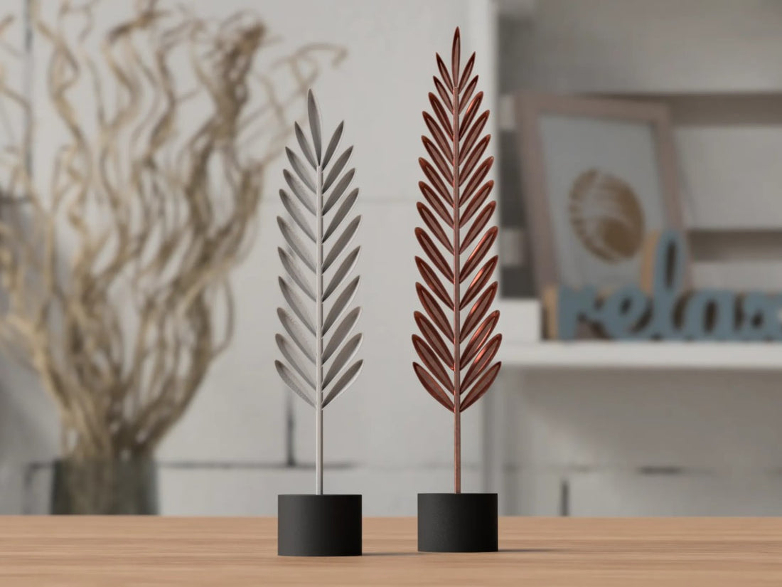 3D Printed Modern Feather Decoration -2 Feather Pack