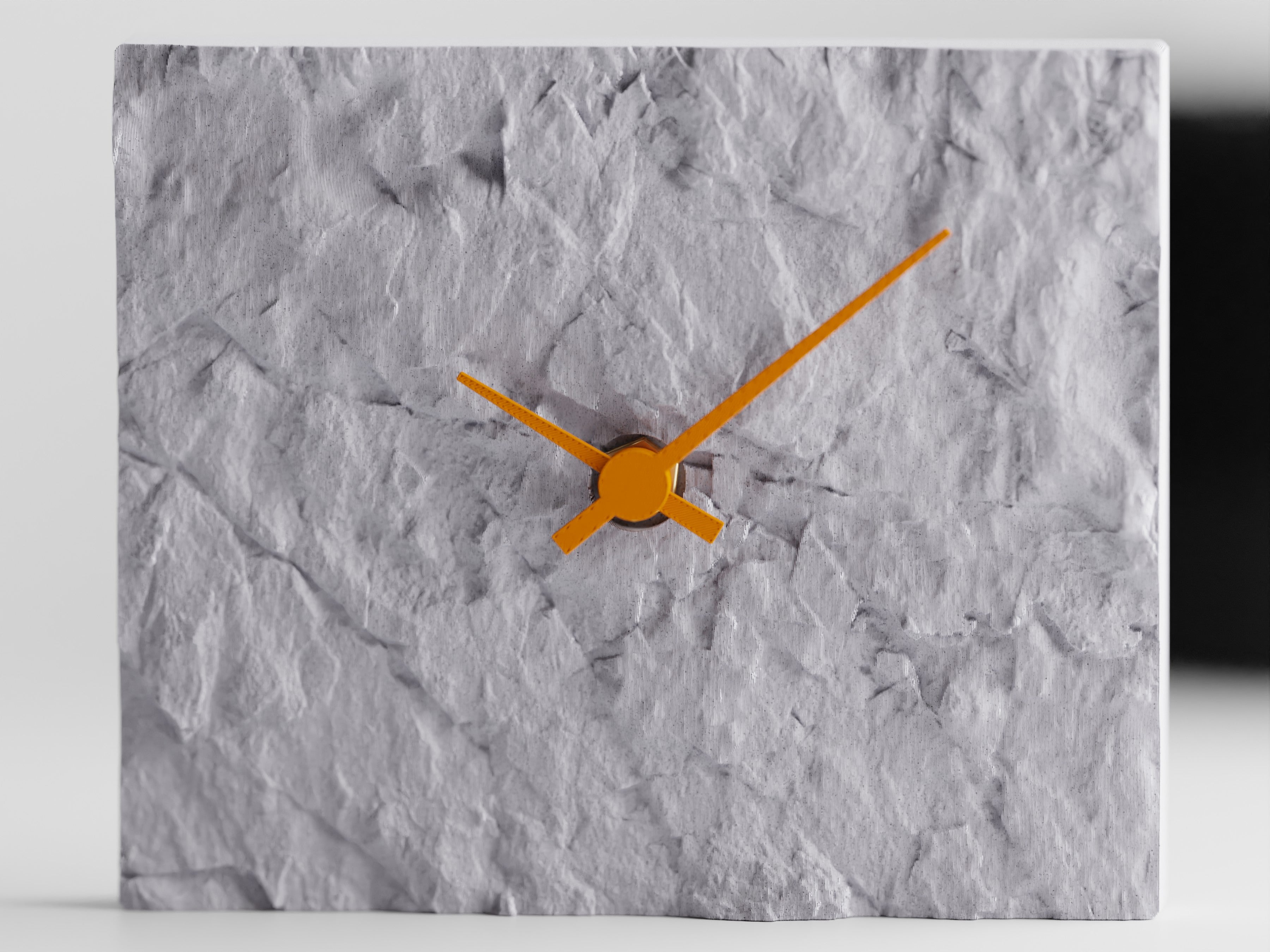 3D Printed Rock Clock